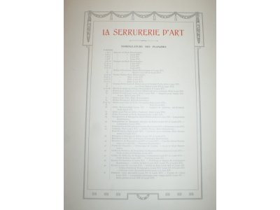 La serrurerie d'art par Louis Perroux