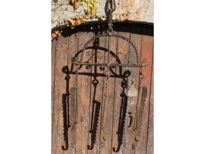 Porte crémaillère triple Haute époque