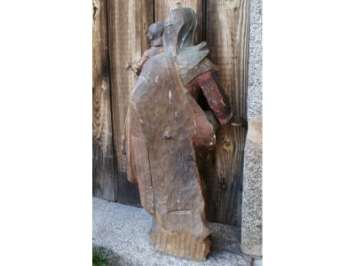 Vierge à l'enfant polychrome