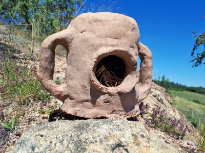 Enfumoir ancien en terre cuite