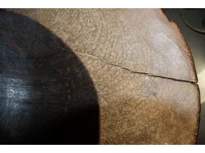 Bâtée d'orpailleur en bois